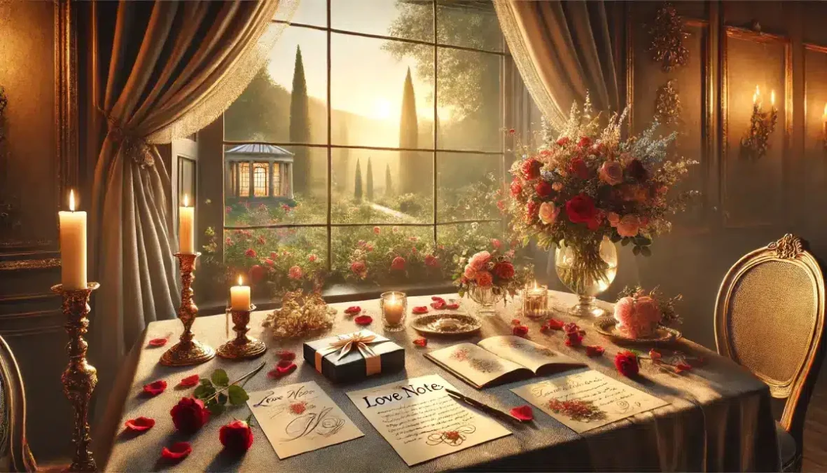 notas de amor románticas